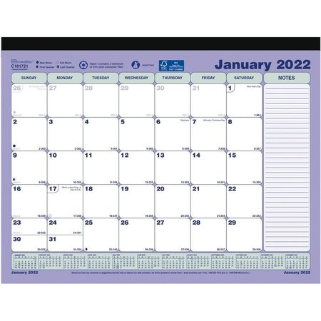 BROWNLINE Calendar, Wl, Mth, Mgnt, 8.5X11 REDC181721A